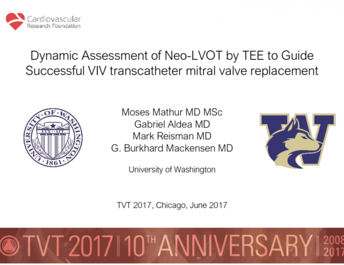 Dynamic Assessment of Neo-Left Ventricular Outflow Tract (LVOT) by Transesophageal Echocardiography (TEE) to Guide Successful Valve-in-Valve (VIV) Transcatheter Mitral Valve Replacement (TMVR)