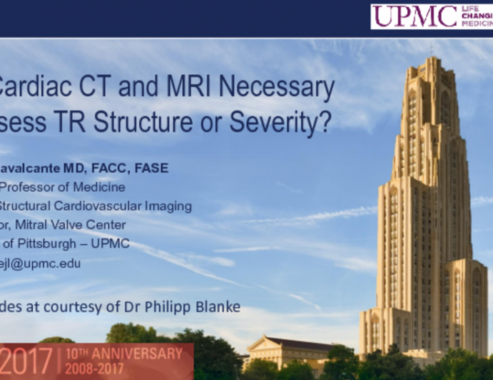Are Cardiac CT and MRI Necessary to Assess TR Structure or Severity?