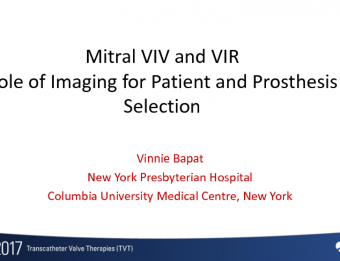 TAV in Mitral Surgical Valves and Rings: Role of Imaging for Patient and Prosthesis Selection