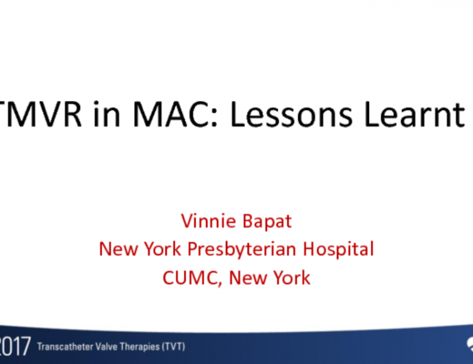 TMVR in MAC: Lessons From the Multicenter Registry