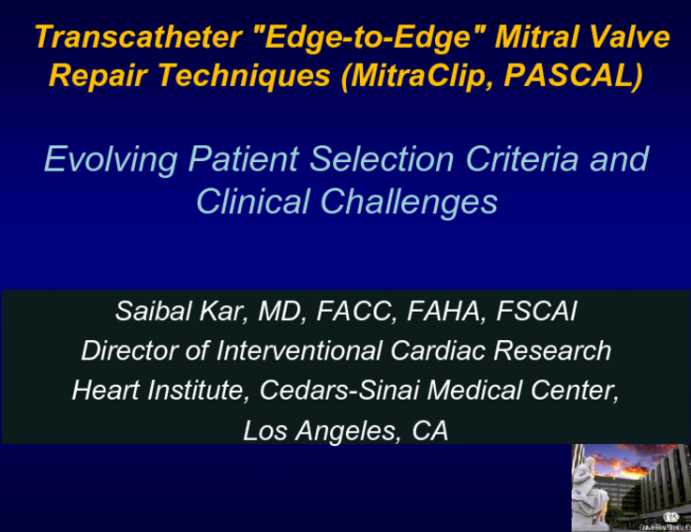 Transcatheter Edge-to-Edge Mitral Valve Repair Techniques (MitraClip, PASCAL): Evolving Patient Selection Criteria and Clinical Challenges