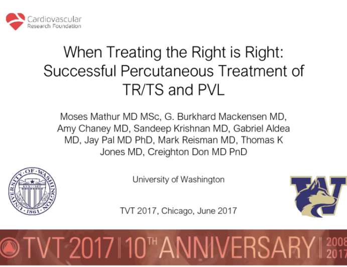 When Treating the Right Is Right: Successful Percutaneous Treatment of Tricuspid Stenosis/Regurgitation and Paravalvular Valvular Leak