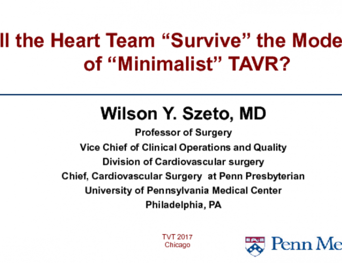 Will the Heart Team “Survive” the Modern Era of “Minimalist” TAVR?