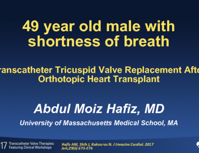 Transcatheter Tricuspid Valve Replacement After Orthotopic Heart Transplant