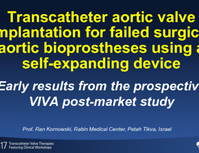 Expert Commentary: Evolut R in Degenerative Surgical Aortic Bioprostheses (VIVA Registry)
