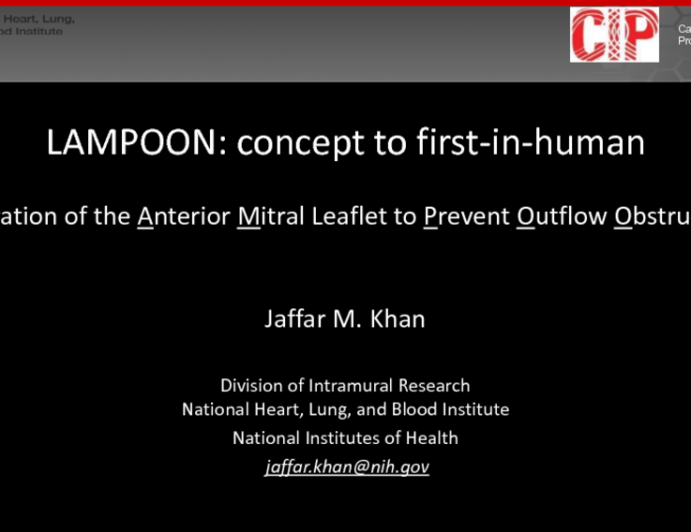 LAMPOON: Concept to First-in-Human