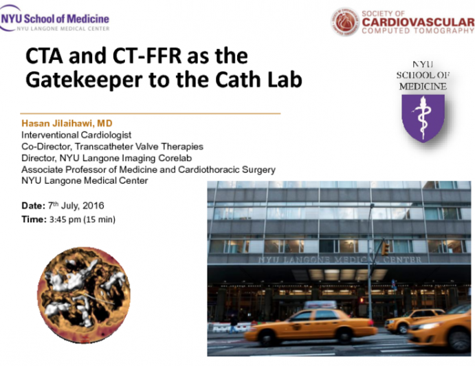CTA and CT-FFR as the Gatekeeper to the Cath Lab