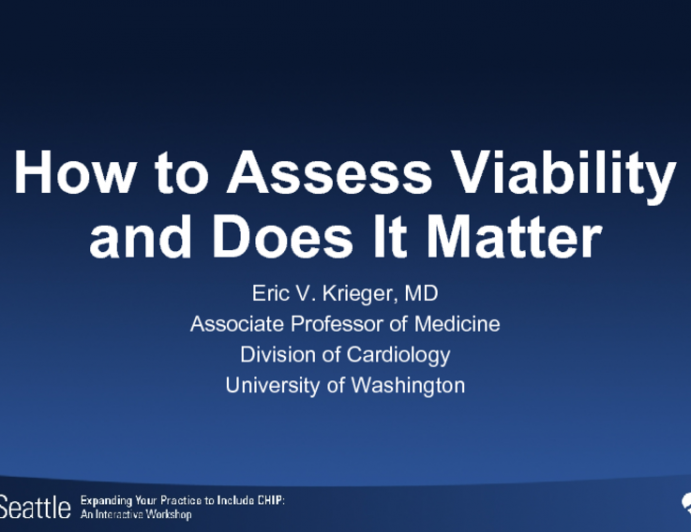 How to Assess Viability and Does It Matter