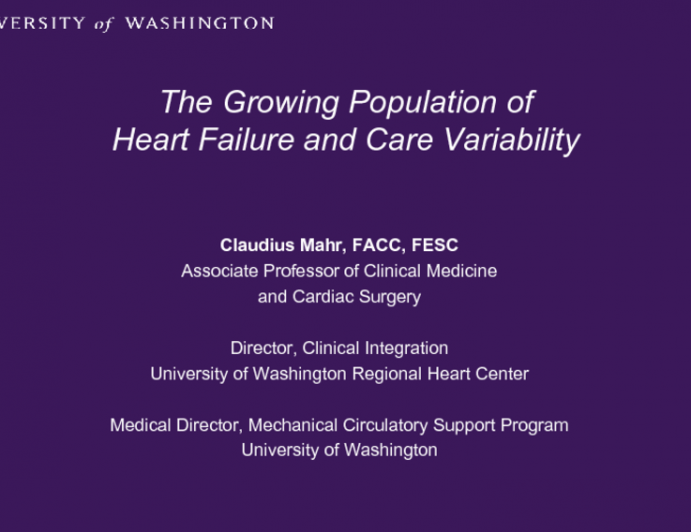The Growing Population of Heart Failure and Care Variability