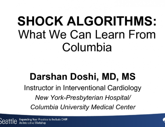 SHOCK ALGORITHMS: What We Can Learn From Columbia