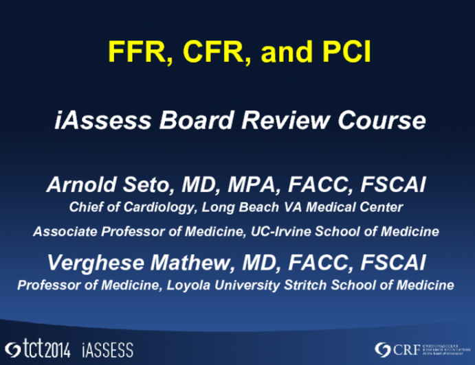 FFR, CFR, and PCI