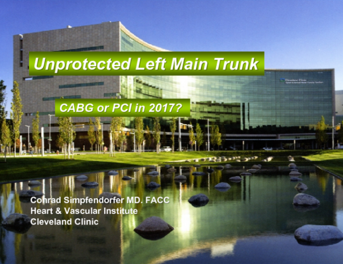 Unprotected Left Main Trunk: CABG or PCI in 2017?