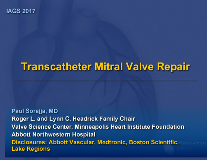 Transcatheter Mitral Valve Repair