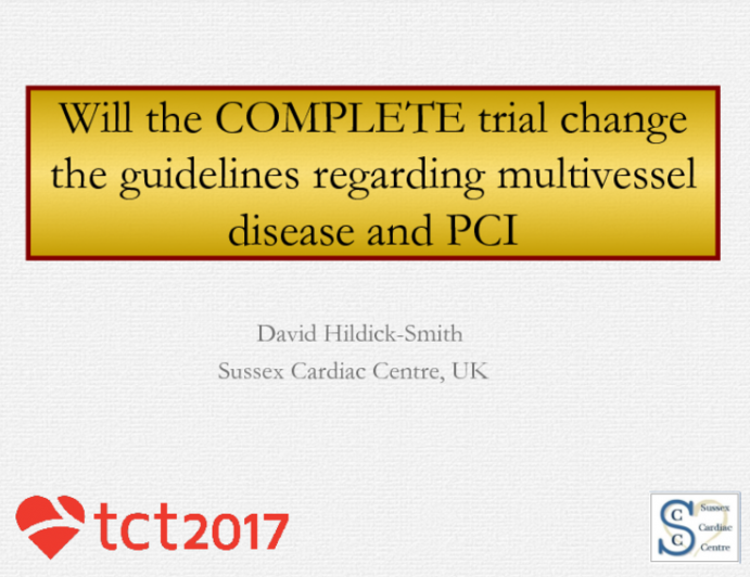 Predicting the Future: Will the Ongoing COMPLETE Trial Change the Current Recommended Approach to Multivessel Disease in STEMI?