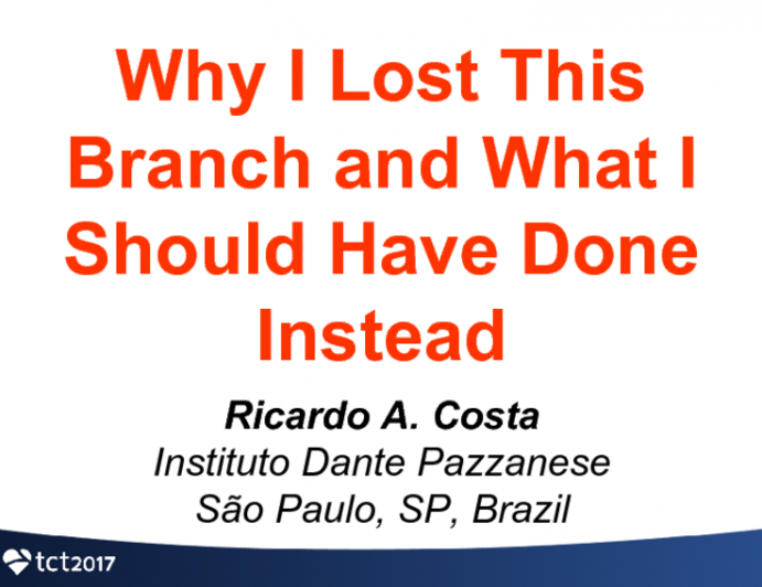 Case Presentation: Why I Lost This Branch and What I Should Have Done Instead