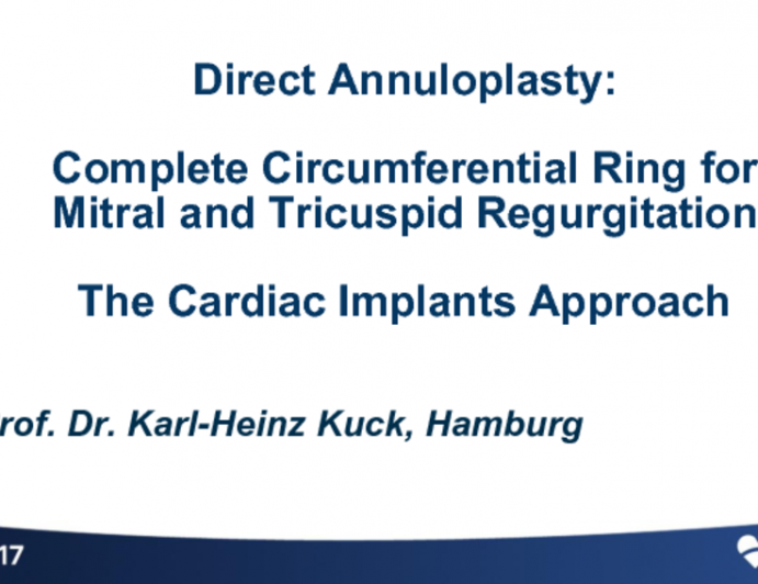 Cardiac Implants Direct Annuloplasty for Functional MR: Device, Procedure, and Outcomes