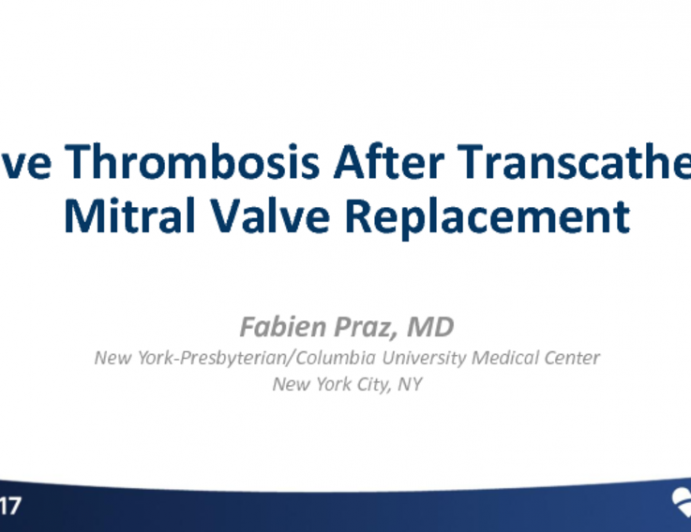 Case Presentation: Valve Thrombosis After TMVR