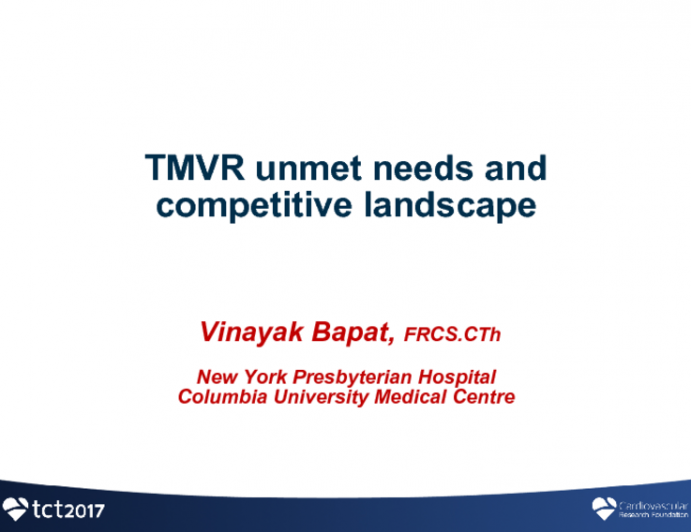 Editorial Perspective: The TMVR Field: Unmet Technological Needs, Competitive Landscape and Future Opportunities