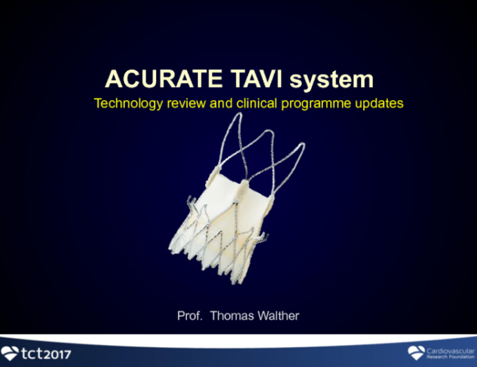 ACURATE Neo TAVR – Technology Review and Clinical Program Updates