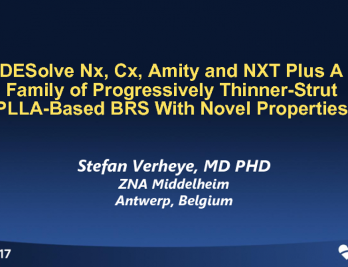 Desolve Nx, Cx, and Amity: A Family of Progressively Thinner-Strut PLLA-Based BRS With Novel Properties