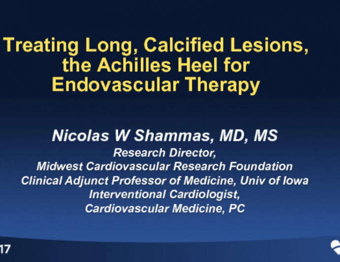Treating Long, Calcified Lesions, the Achilles Heel for Endovascular Therapy