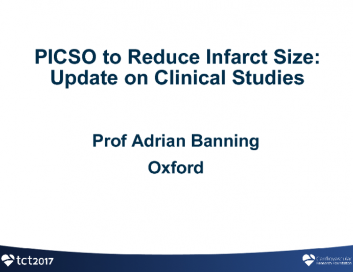 PICSO to Reduce Infarct Size: Update on Clinical Studies