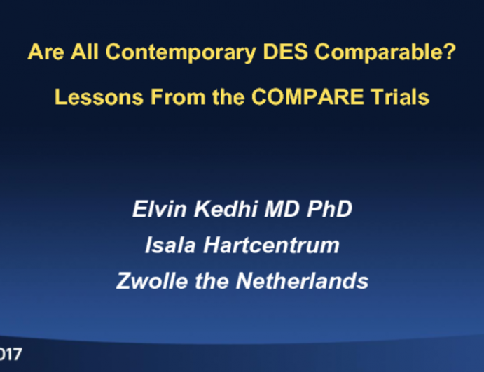 Are All Contemporary DES Comparable? Lessons From the COMPARE Trials