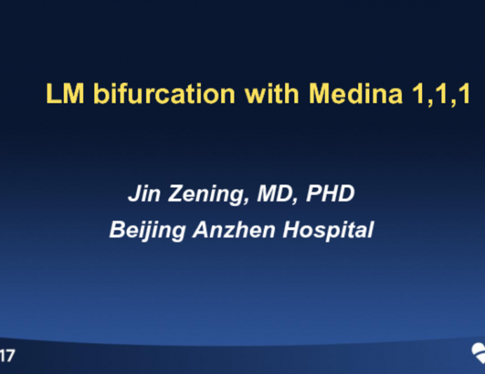 Case Presentation: Left Main Bifurcation (Medina 1,1,1)