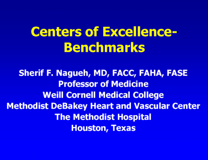Building an HCM Program - Benchmarks for Centers of Excellence