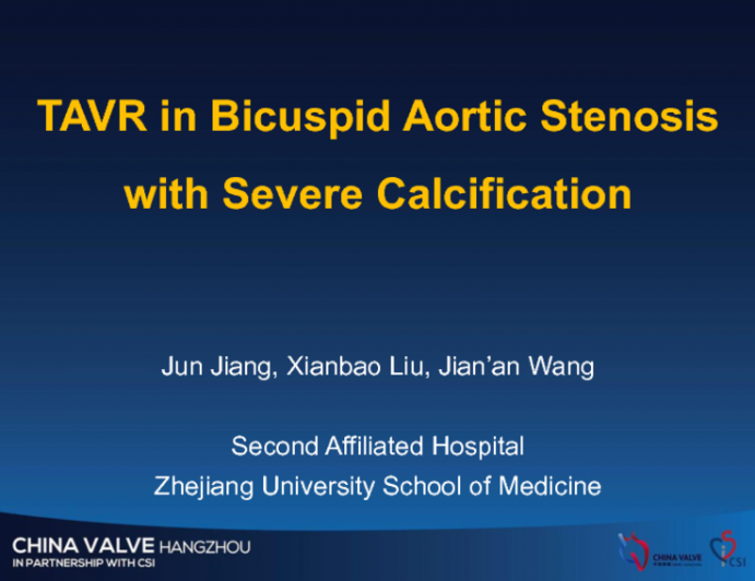 Case Presentation: TAVR in Bicuspid Aortic Stenosis With Severe Calcification