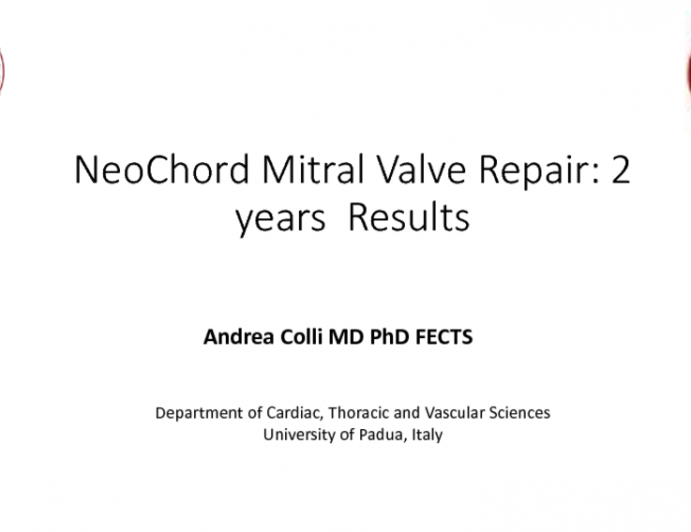 TCT 53: Transapical Off-Pump Echo-Guided Mitral Valve Repair With Neochordae Implantation: 2-Years Results