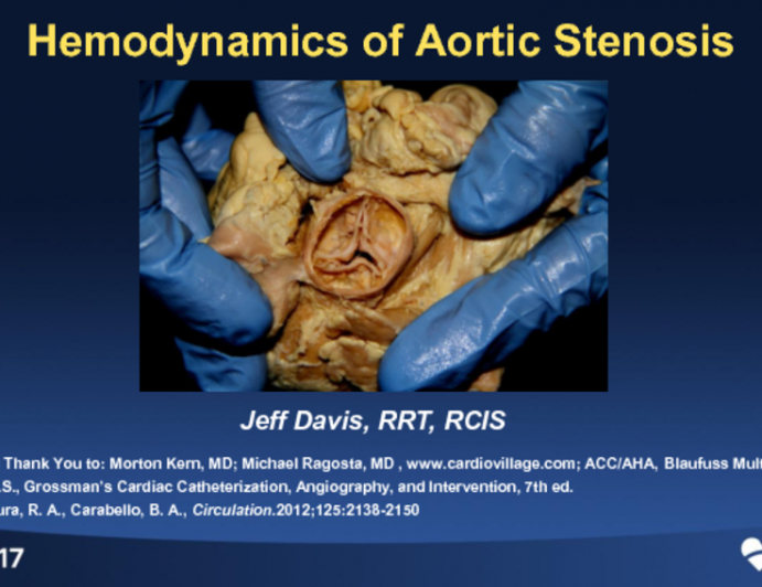 Hemodynamics of Aortic Stenosis