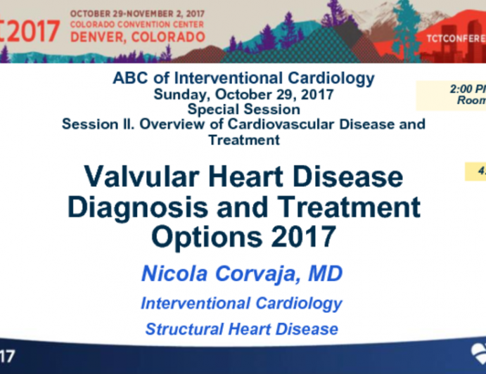 Valvular Heart Disease: Diagnosis and Treatment Options 2017