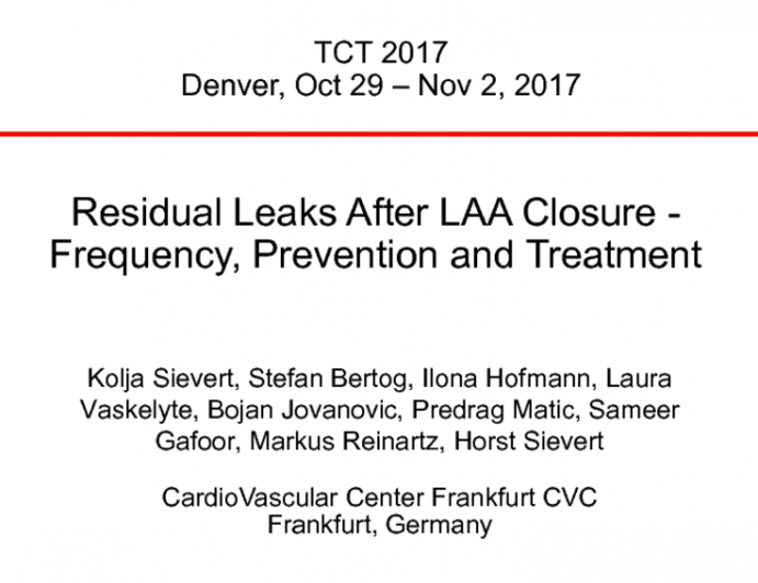 Residual Leaks After LAA Closure: Frequency, Prevention, and Treatment (With Case Reviews)