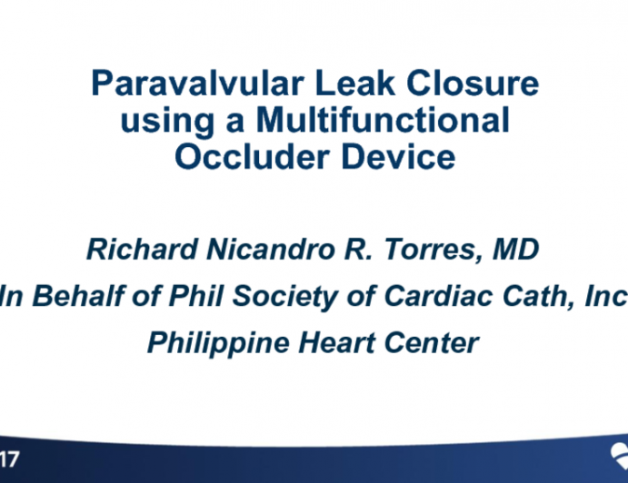 Case #4: Paravalvular Leak Closure Using a Multifunctional Occluder Device