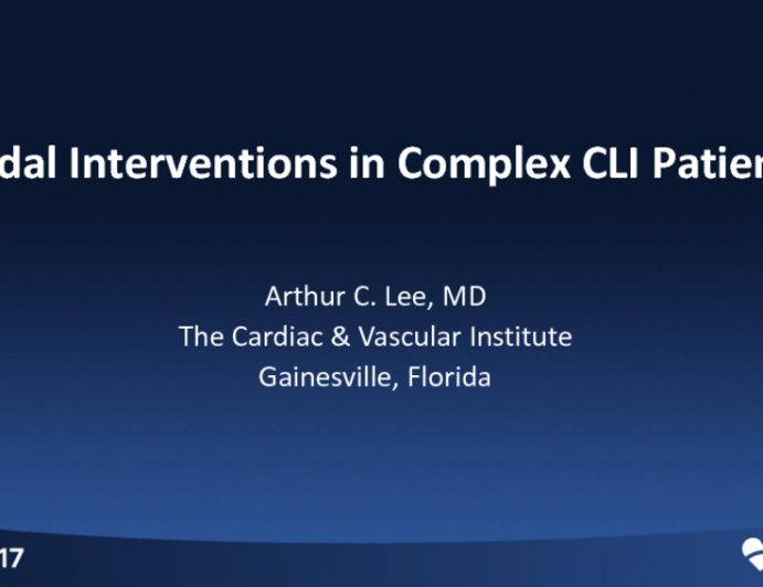 Pedal Interventions in Complex CLI Patients