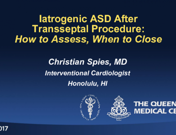 Iatrogenic ASD After Transseptal Procedures: How to Assess, When to Close