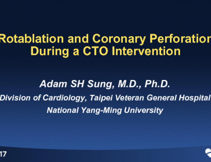 Case #1: Rotablation and Coronary Perforation During a CTO Intervention