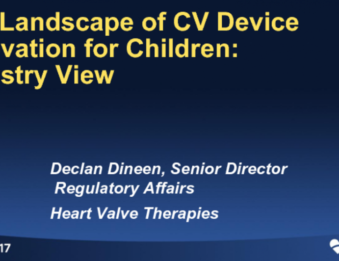 The Landscape of CV Device Innovation for Children: Industry View