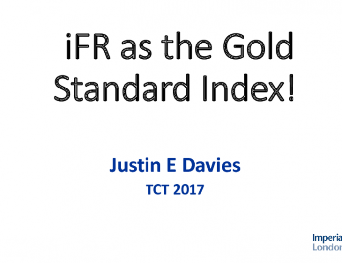 Debate: iFR as the Gold Standard Index!