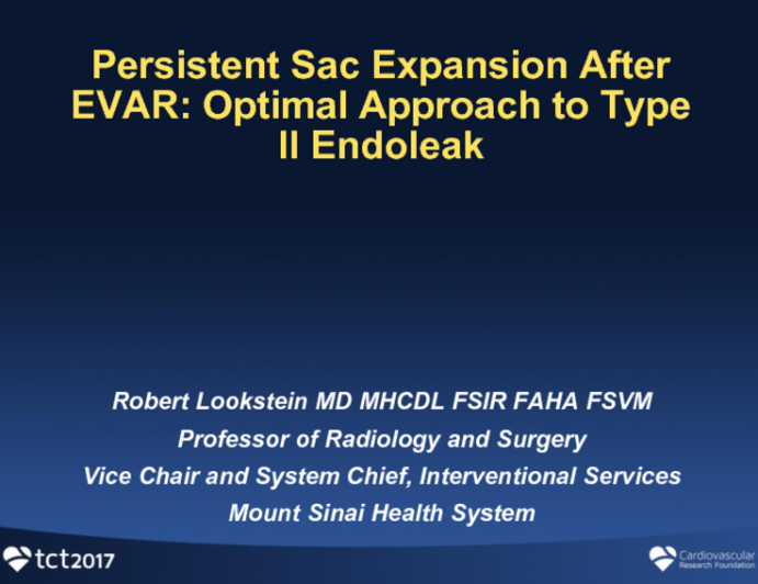 Persistent Sac Expansion After EVAR: Optimal Approach to Type II Endoleak