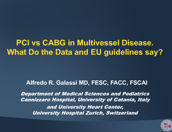 PCI vs CABG in Multivessel Disease: What Do the Data and EU Guidelines Say?