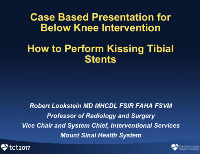 Case #8: How to Perform Bifurcation Stenting in the Tibial Arteries (With Discussion)