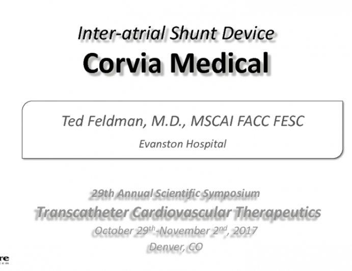 Inter-atrial Shunts II: Corvia