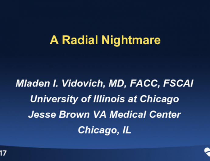 Case #2: A Radial Nightmare (With Discussion)