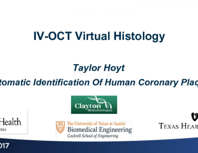 TCT 45: IV-OCT Virtual Histology: Automatic Identification of Human