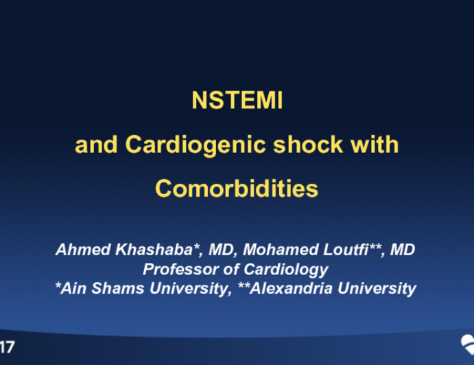 STEMI and Cardiogenic Shock With Comorbidities