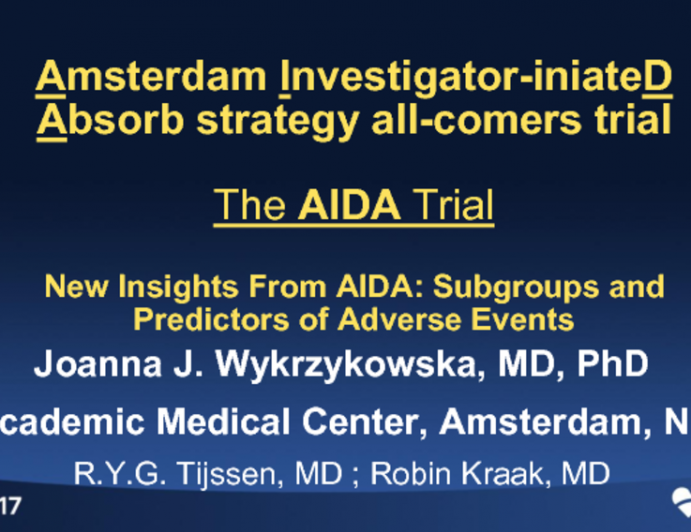 New Insights From AIDA: Subgroups and Predictors of Adverse Events