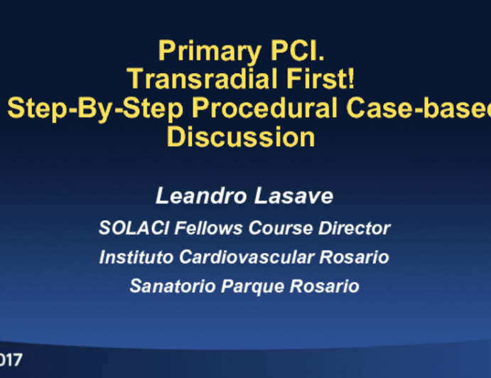 Transradial First! A Step-By-Step Procedural Case-based Discussion