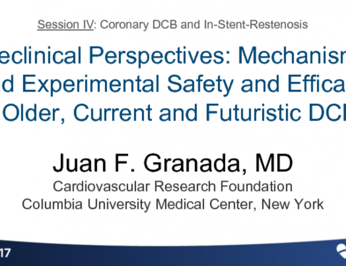DCB Preclinical Perspectives: Mechanisms and Experimental Safety and Efficacy of Older, Current, and Futuristic DCB